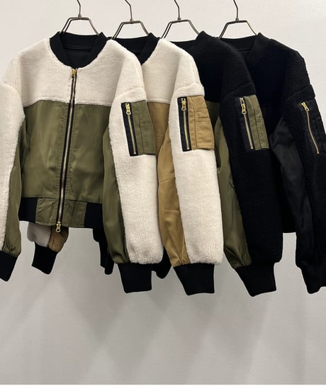 【R2403-DNB724】Docking knit  blouson (1740832)