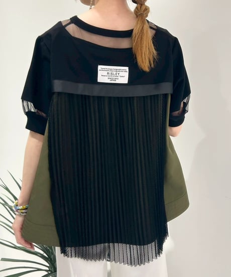 【R2601-BPC933】 Back pleated top (1741058）