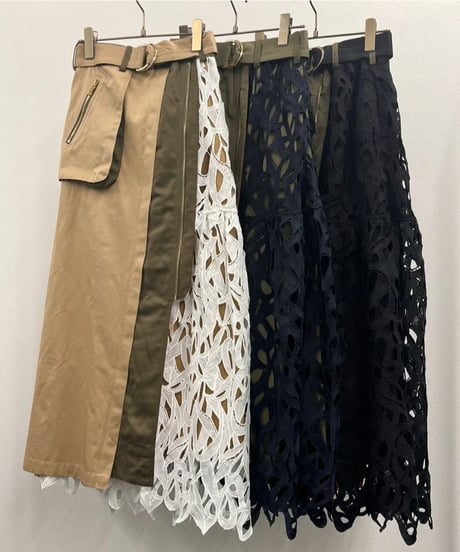 【R2501-DRS756】Asymmetry Lace skirt (1740878)