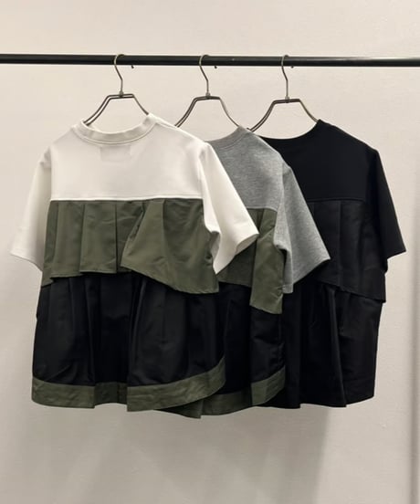 【R2501-BFC774】Tukc half sleeve pullover (1740897)