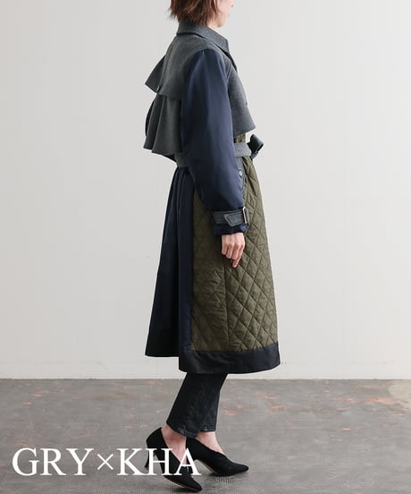【R2403-DTC740】Docking long trench coat (1680042)
