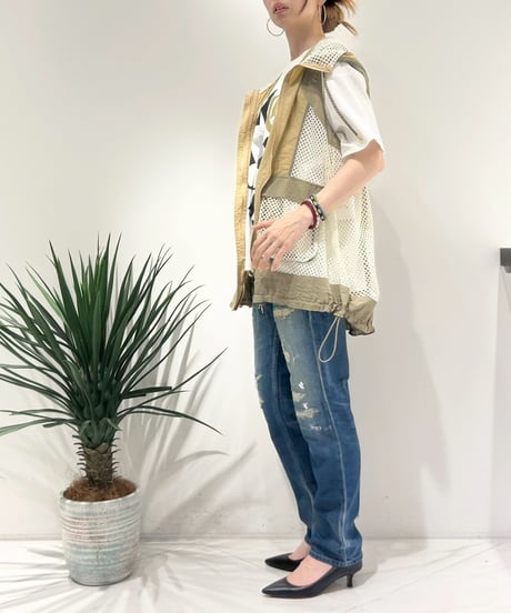 【R2601-FCV946】 Hooded tunic vest (1741051)