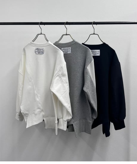 【R2601-DSW927】 Asymmetrical switching sweatshirt（1741032）