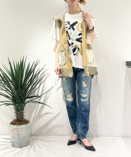 【R2601-FCV946】 Hooded tunic vest (1741051)