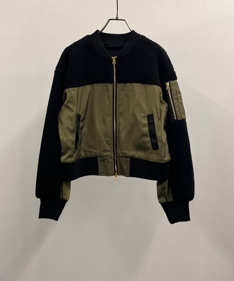 【R2403-DNB724】Docking knit  blouson (1740832)