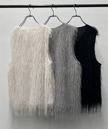 【R2603-FVT1017】 Fringe vest (1741103）