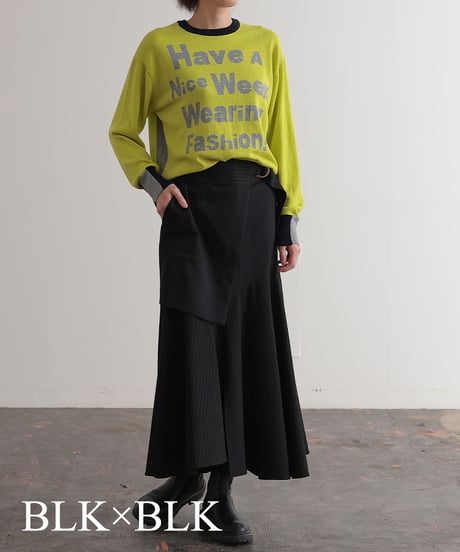 【R2403-SSK737】Wrapped skirt (1740847)