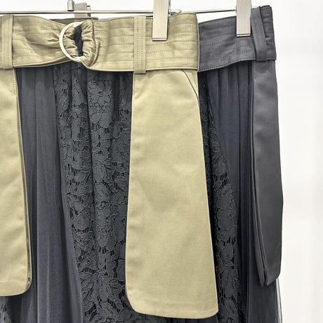 【RISLEY】Tulle belt skirt　(1740661)