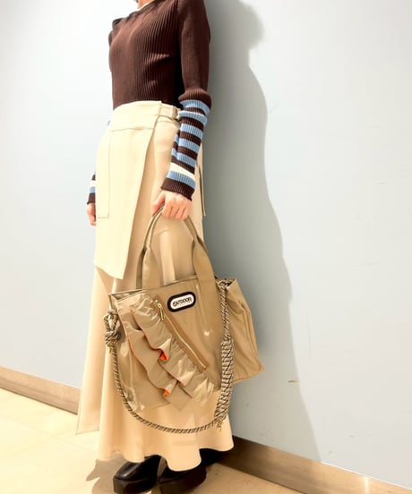 【R2603-FTM62】 Medium frill tote bag（1741110）