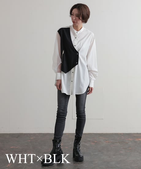 【R2403-BSH674】Shirts with vest (1740806)