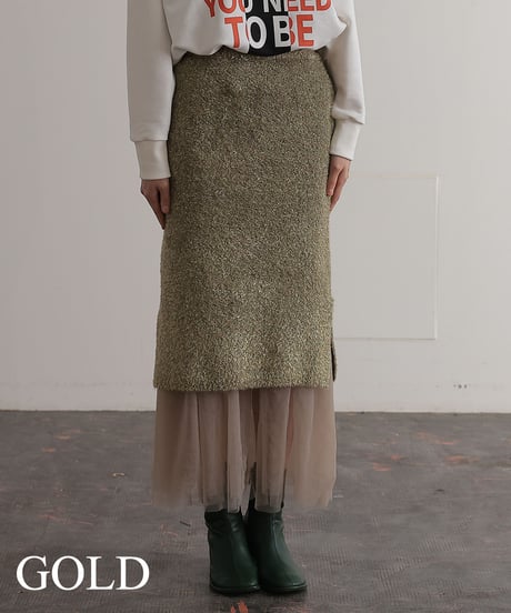 【R2403-NES723】Ensemble knit skirt (1740838)