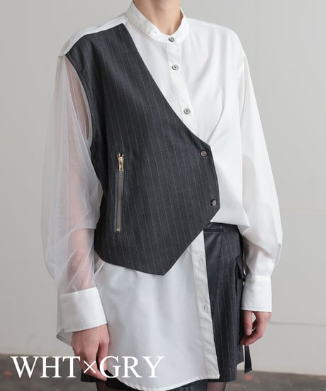 【R2403-BSH674】Shirts with vest (1740806)
