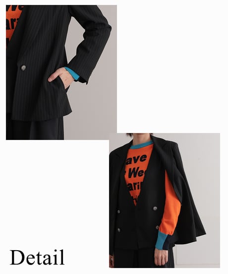 【R2403-SJK735】Tailor collar shoulder jacket（1740845）