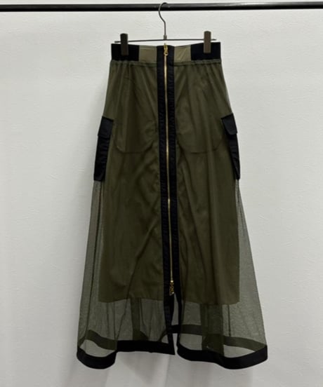 【R2501-RSK806】Reversible mesh skirt (1740922)