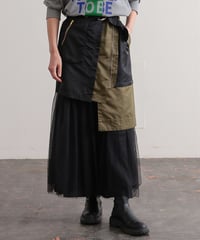 【R2403-MSK718】Asymmetry military skirt (1740851)