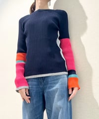 【R2601-BNT918】 Bicolor 2 way knit（1741035）
