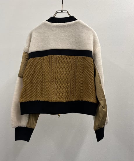 【R2403-DNB724】Docking knit  blouson (1740832)