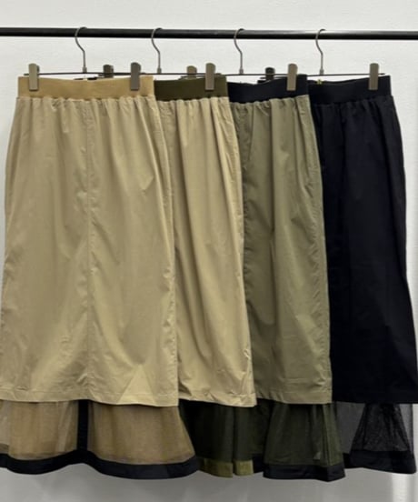 【R2501-RSK806】Reversible mesh skirt (1740922)
