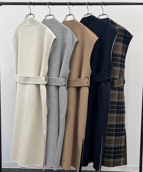 【R2503-RLV833】 Reversible wool gilet（1680047）