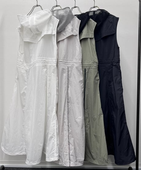 【R2601-LSJ957】 Long sheer gilet dress (1741071）