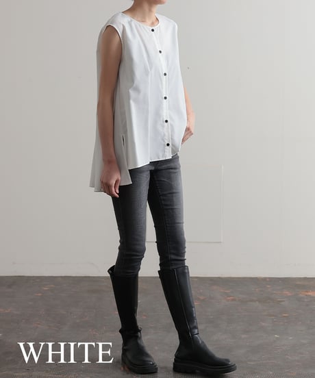 【R2403-ESB700】No collar ensemble blouse (1740796)
