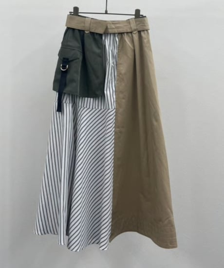 【R2601-LSK923】 Asymmetric military skirt (1741030)