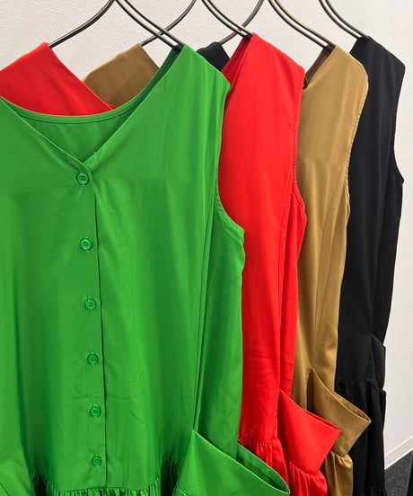 【R2401-GOP687】2Way gathered dress (1740776)