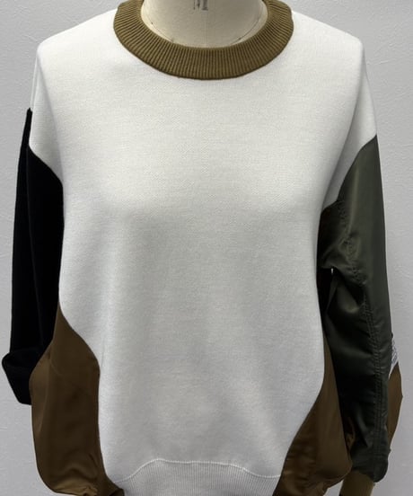【R2503-DNT876】 Docking Pocket Sleeve Knit（1741007）