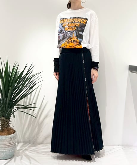 【R2503-PLT863】Printed long t-shirt（1740968）