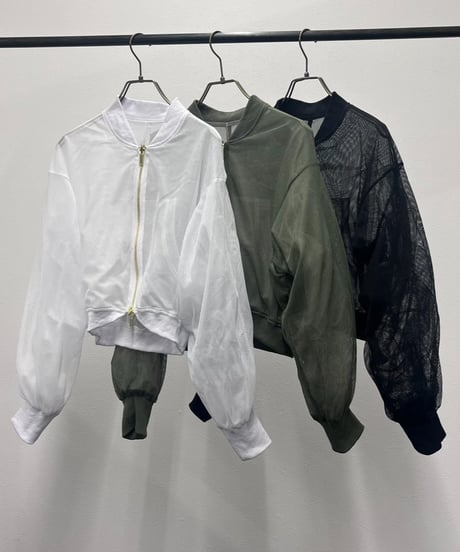 【R2601ｰRBZ929】 Reversible tulle blouson (1741045)