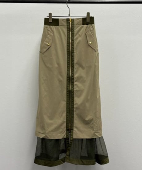 【R2501-RSK806】Reversible mesh skirt (1740922)