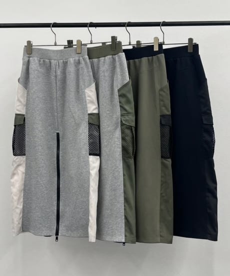 【R2601-BSK914】 Two-tone zip skirt（1741023）
