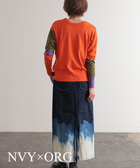 【R2403-BPO733】Bicolor knit (1740837)