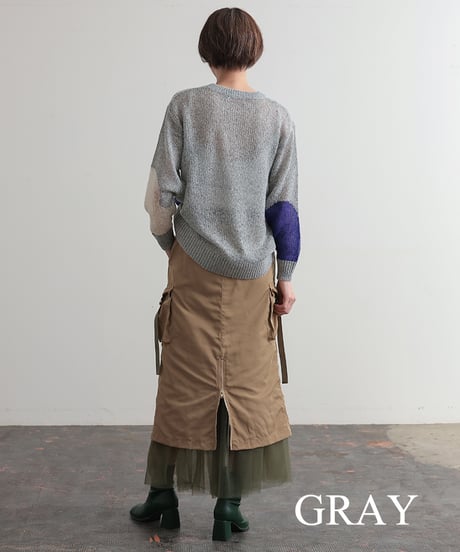 【R2403-CNT677】Intarsia knit (1740815)