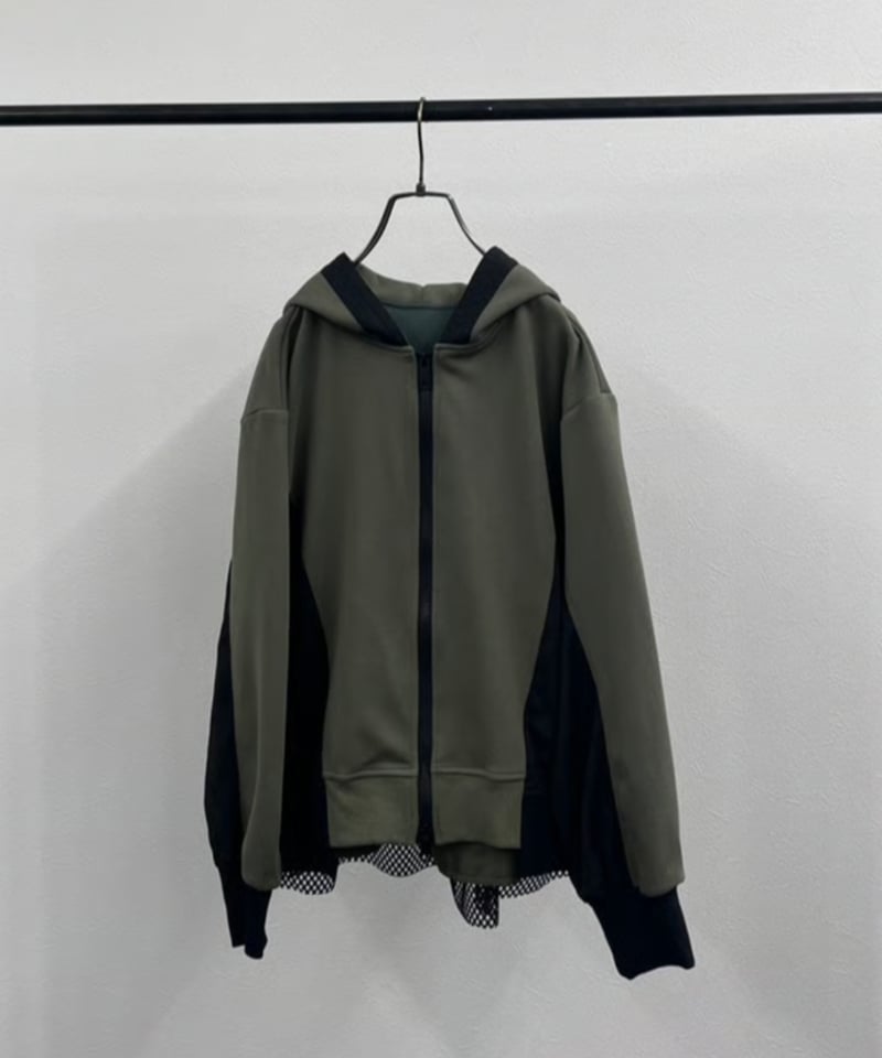R2601-BMP916】 Back mesh hoodie（1741022） | RISL