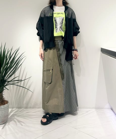 【R2601-MBZ1026】 Shoulder mesh blouson （1741095）