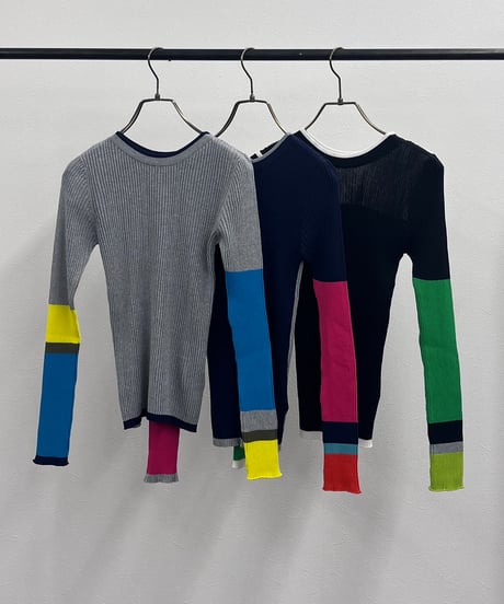 【R2601-BNT918】 Bicolor 2 way knit（1741035）