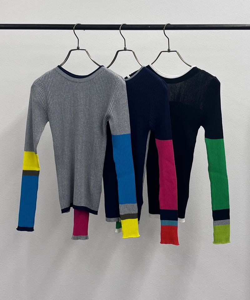 る*い様 andequal bicolor 2way knit R2601-BNT918】 Bicolor 2 way knit（1741035） | RI