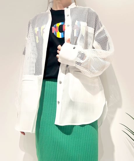 【R2501-MBL776】Mesh shirt (1740901)