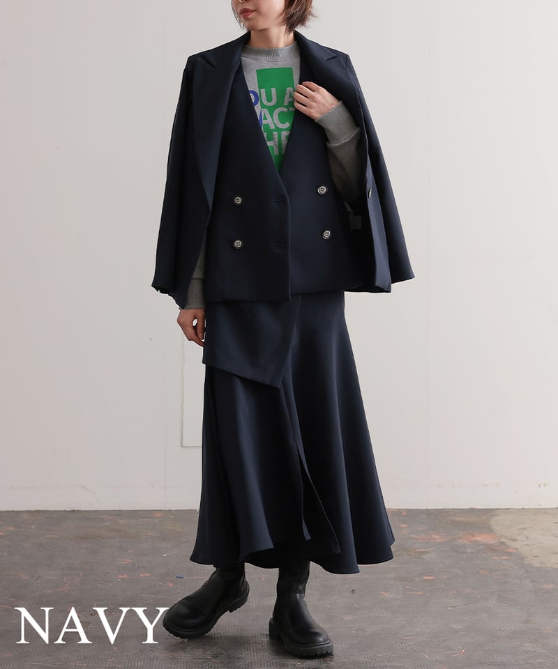 R2403-SJK743】Tailor collar shoulder jacket（174