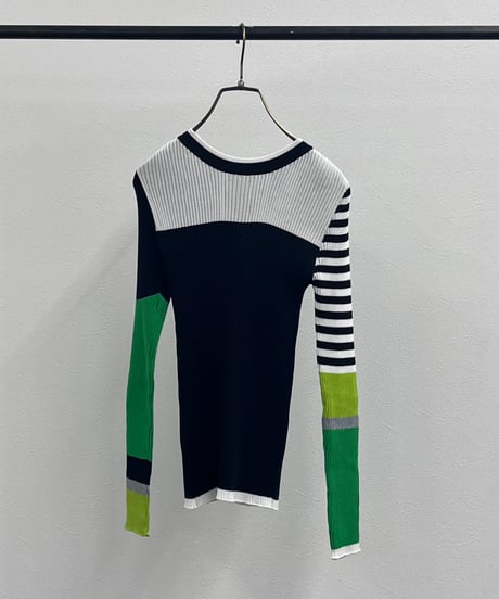 【R2601-BNT918】 Bicolor 2 way knit（1741035）