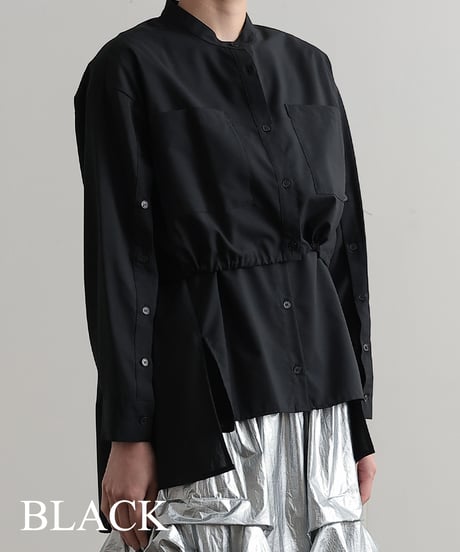 【R2403-ESB700】No collar ensemble blouse (1740796)