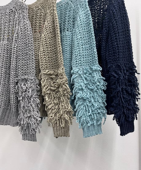 【R2503-FLN899】 Fringe Logo Knit（1741011）