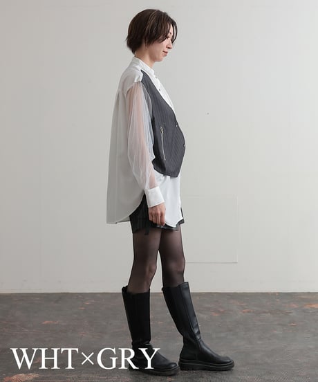 【R2403-BSH674】Shirts with vest (1740806)