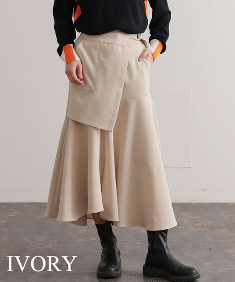 【R2403-RSK744】 Wrapped skirt (1740864)