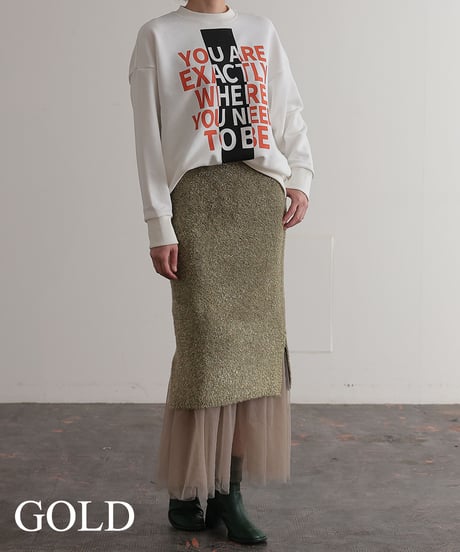【R2403-NES723】Ensemble knit skirt (1740838)