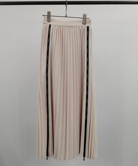 【R2601-ZSK954】 Logo zip pleats skirt（1741067）