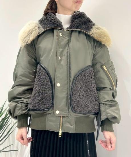 【R2503-BFM836】 Big hoodie MA-1（1680055）