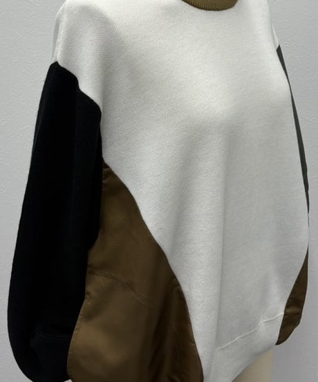 【R2503-DNT876】 Docking Pocket Sleeve Knit（1741007）