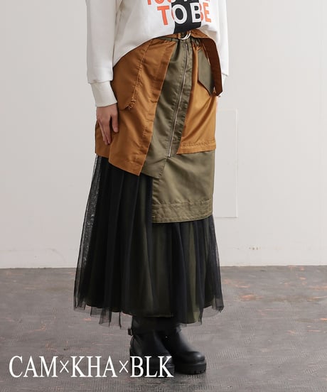 【R2403-MSK718】Asymmetry military skirt (1740851)